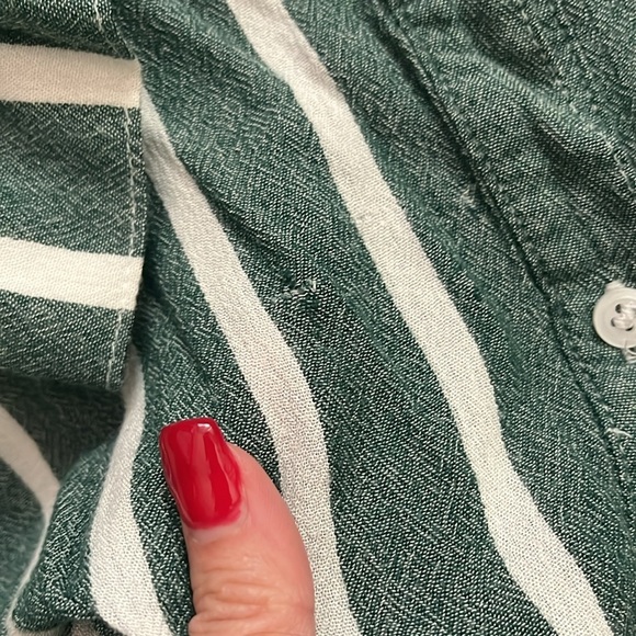 “BP button down striped blouse size small” - Picture 5 of 9